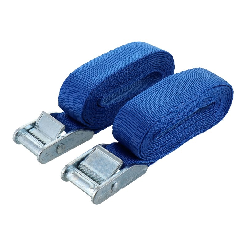 三共コーポレーション 4354267 バックル式荷締カラーベルト ブルー 2本入 #823970 1個（ご注文単位1個）【直送品】