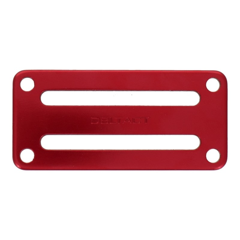 三共コーポレーション 4071265 D環取付具 2ツ穴 レッド #360535 1個（ご注文単位1個）【直送品】