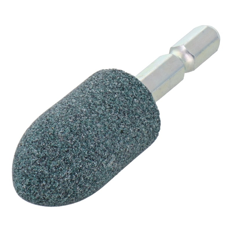 三共コーポレーション 4343080 GC6-19 六角軸軸付砥石 砲弾型 #80 #010459 1個（ご注文単位1個）【直送品】