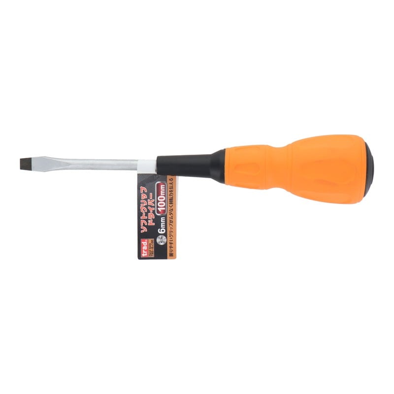 三共コーポレーション 4351956 ソフトグリップドライバー -6mm×100 #823310 1個（ご注文単位1個）【直送品】