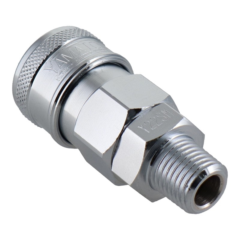 三共コーポレーション 4342815 エアー用ツータッチソケット R1/4テーパーオネジ #714022 1個（ご注文単位1個）【直送品】