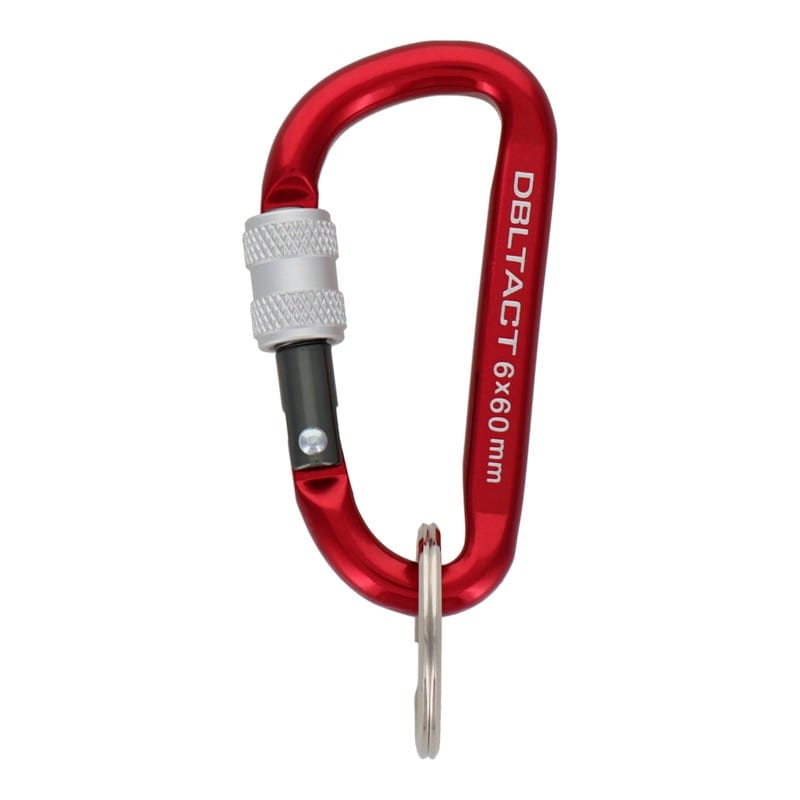 三共コーポレーション 4071278 アルミカラビナロックタイプφ6mmRDXガンメタS #360342 1個（ご注文単位1個）【直送品】