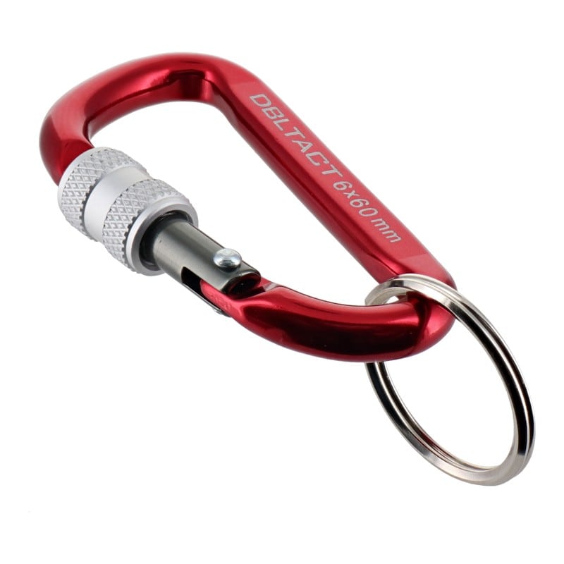 三共コーポレーション 4071278 アルミカラビナロックタイプφ6mmRDXガンメタS #360342 1個(ご注文単位1個)【直送品】