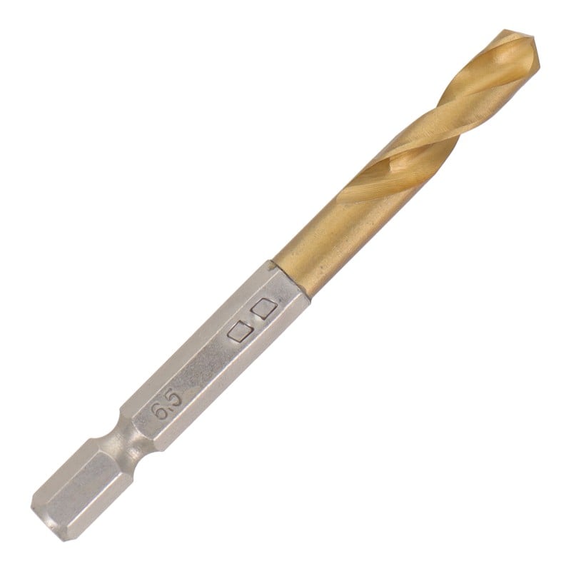 三共コーポレーション 434267 六角軸ショートチタンドリル 6.5mm #819520 1個（ご注文単位1個）【直送品】