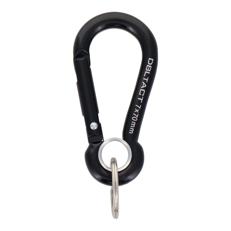 三共コーポレーション 4348565 アルミカラビナ抜け止めO環付φ7mmBKXBKM DT-AKO-274 1個（ご注文単位1個）【直送品】