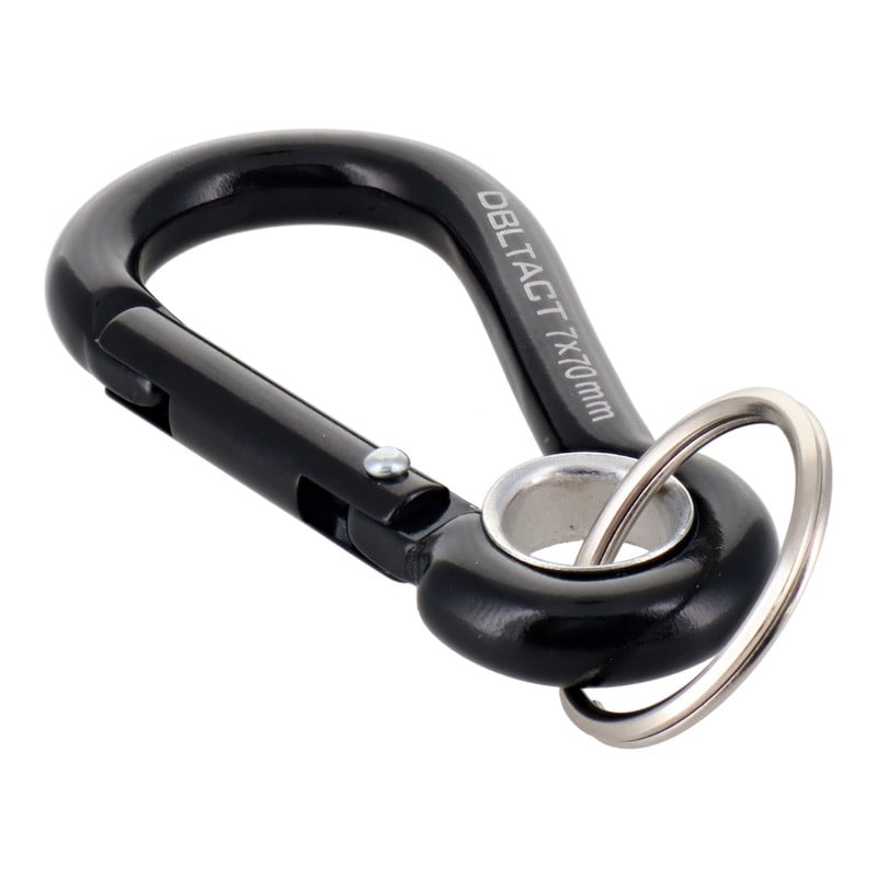 三共コーポレーション 4348565 アルミカラビナ抜け止めO環付φ7mmBKXBKM DT-AKO-274 1個(ご注文単位1個)【直送品】