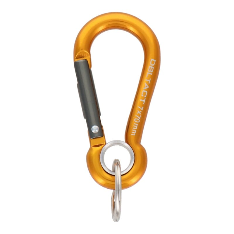 三共コーポレーション 4348566 アルミカラビナ抜止 O環付φ7mmGDXガンメタS DT-AKO-273 1個（ご注文単位1個）【直送品】