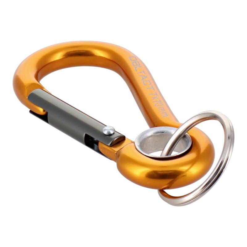 三共コーポレーション 4348566 アルミカラビナ抜止 O環付φ7mmGDXガンメタS DT-AKO-273 1個(ご注文単位1個)【直送品】