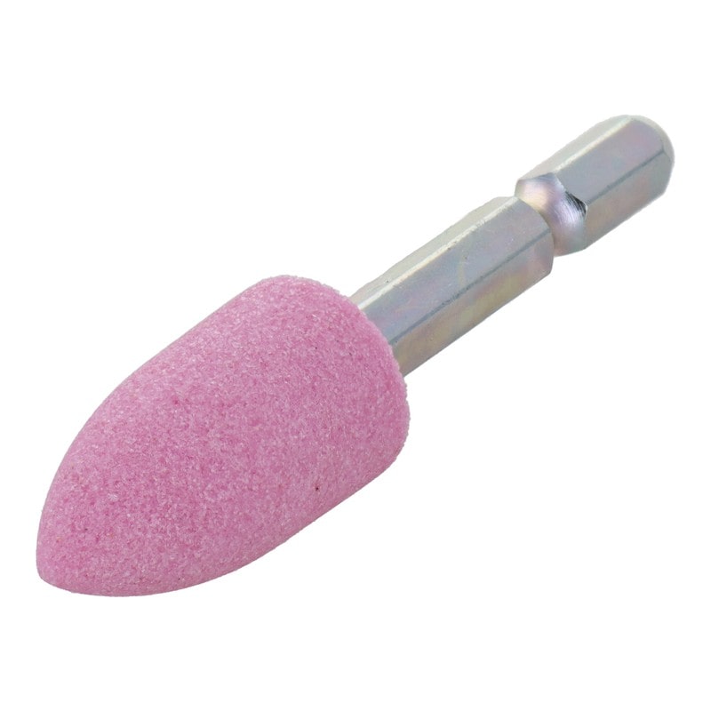 三共コーポレーション 4352003 PW6-29 六角軸軸付砥石 トンガリ型 #80 #010390 1個（ご注文単位1個）【直送品】