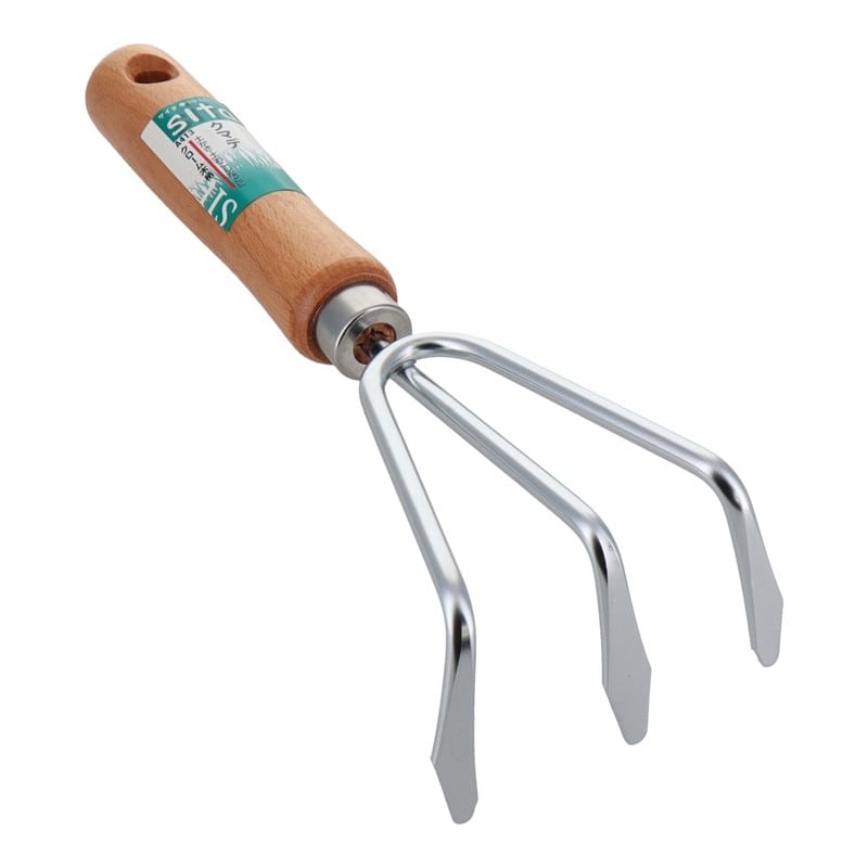 三共コーポレーション 4344409 クローム木柄熊手 #030003 1個(ご注文単位1個)【直送品】