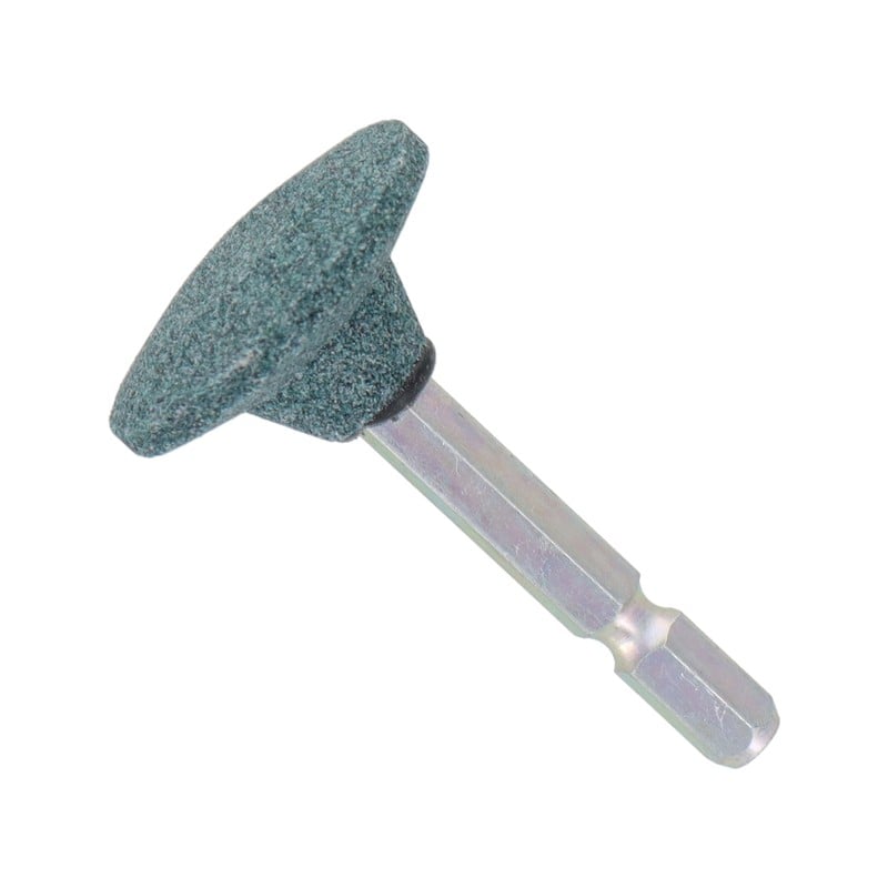 三共コーポレーション 4071308 GC6-21 六角軸軸付砥石 ソロバン型 #80 #010461 1個（ご注文単位1個）【直送品】