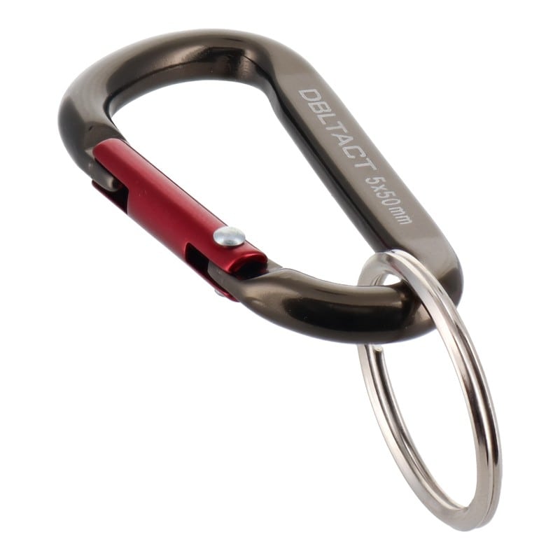 三共コーポレーション 4071248 アルミカラビナスタンダードφ5mmガンメタSXRD #360305 1個（ご注文単位1個）【直送品】