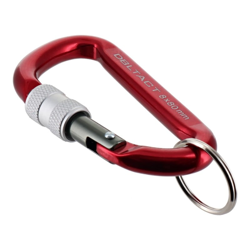 三共コーポレーション 4071282 アルミカラビナロックタイプφ8mmRDXガンメタS #360352 1個（ご注文単位1個）【直送品】