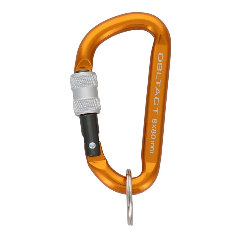 三共コーポレーション 4071283 アルミカラビナロックタイプφ8mmGDXガンメタS #360353 1個（ご注文単位1個）【直送品】