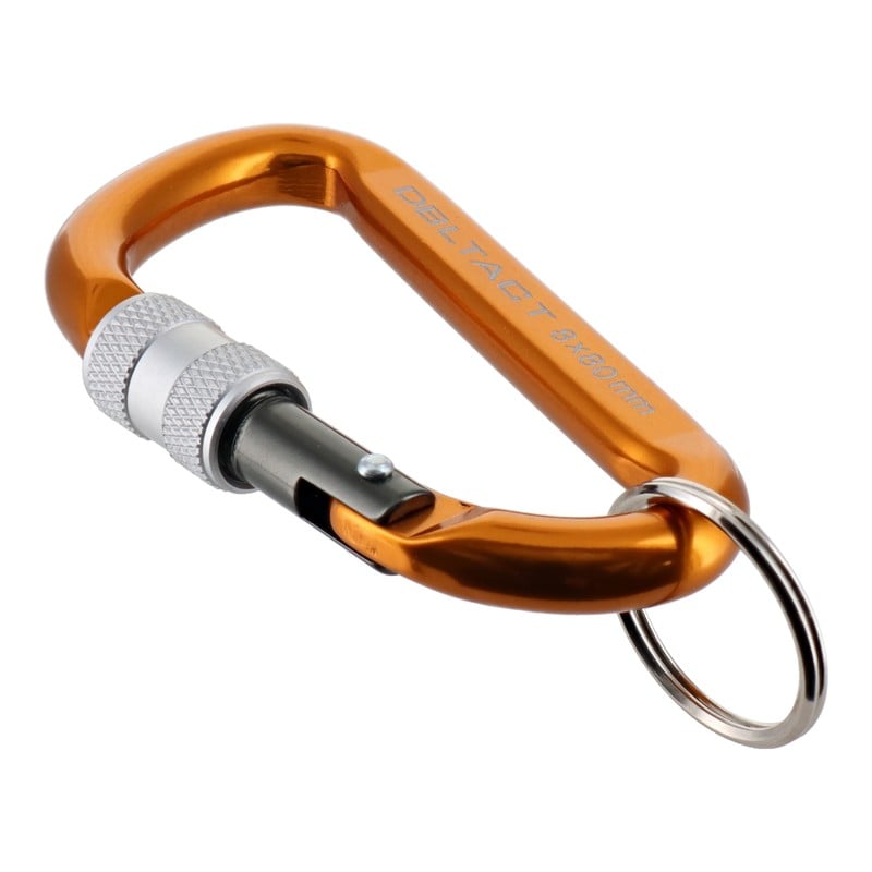 三共コーポレーション 4071283 アルミカラビナロックタイプφ8mmGDXガンメタS #360353 1個(ご注文単位1個)【直送品】