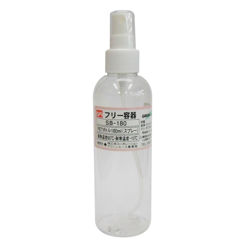 三共コーポレーション 4341904 PETボトルスプレータイプ 180mL #526652 1個（ご注文単位1個）【直送品】