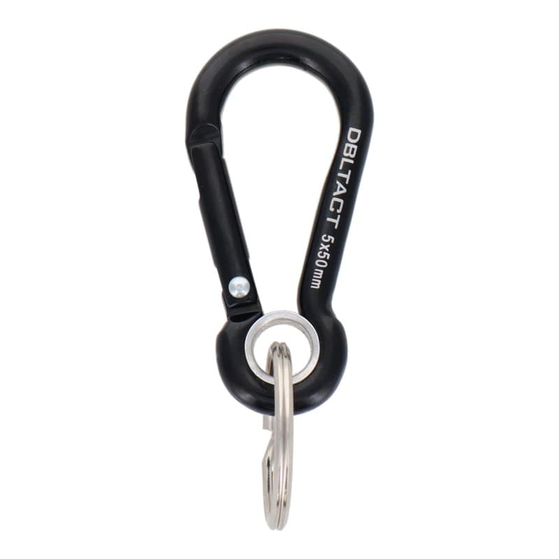 三共コーポレーション 4348558 アルミカラビナ抜け止めO環付φ5mmBKXBKM DT-AKO-254 1個（ご注文単位1個）【直送品】