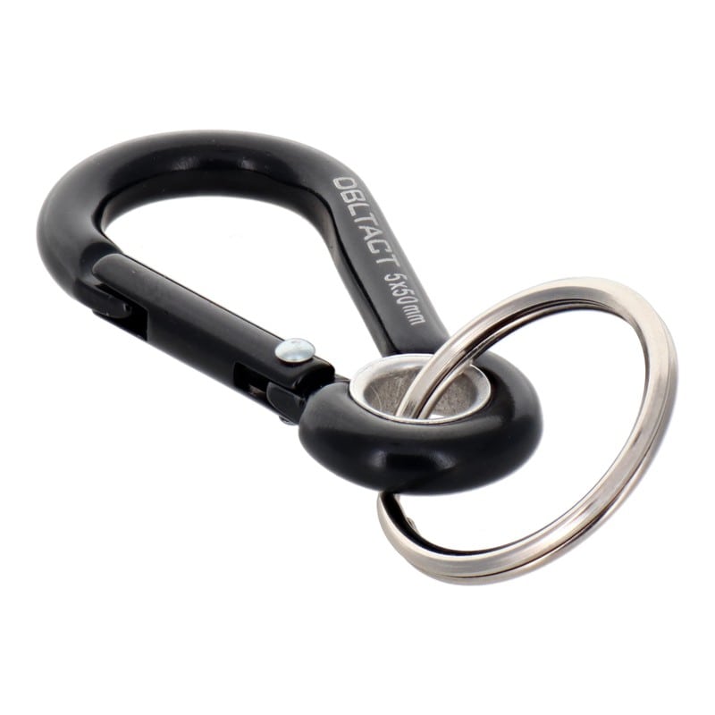 三共コーポレーション 4348558 アルミカラビナ抜け止めO環付φ5mmBKXBKM DT-AKO-254 1個（ご注文単位1個）【直送品】