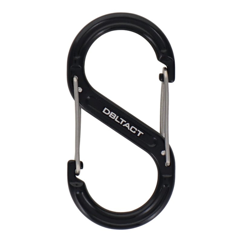 三共コーポレーション 4348995 アルミS型カラビナ 60mm ブラック DT-AKS-60B 1個（ご注文単位1個）【直送品】