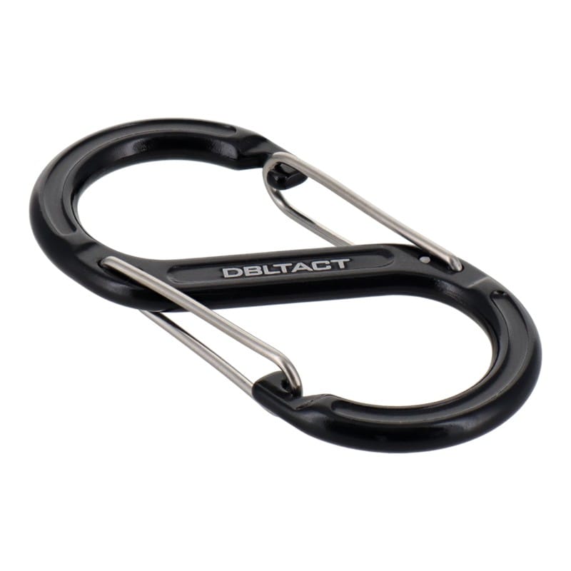 三共コーポレーション 4348995 アルミS型カラビナ 60mm ブラック DT-AKS-60B 1個(ご注文単位1個)【直送品】