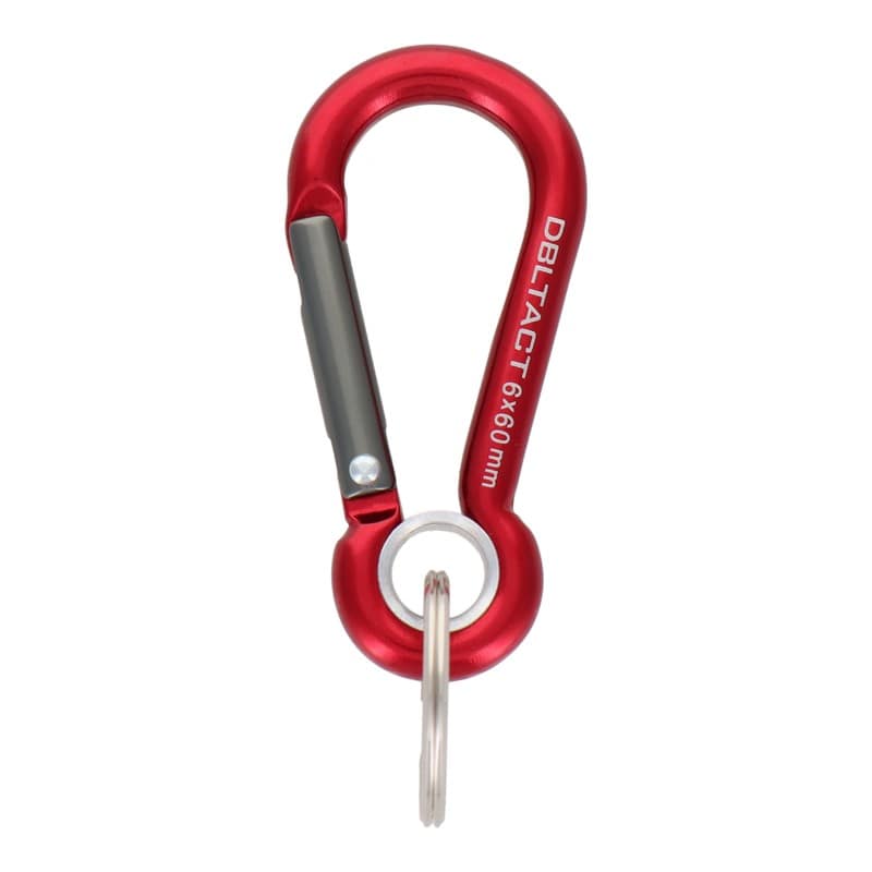 三共コーポレーション 4348560 アルミカラビナ抜止 O環付φ6mmRDXガンメタS DT-AKO-262 1個（ご注文単位1個）【直送品】