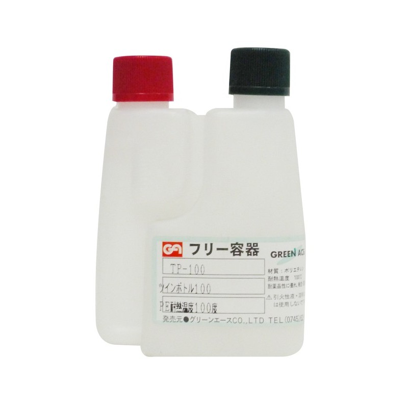 三共コーポレーション 4341854 PEツインボトル 100mL #526401 1個(ご注文単位1個)【直送品】
