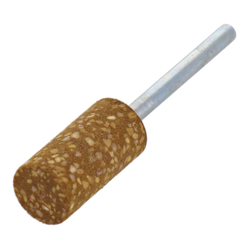 三共コーポレーション 4348650 RBK-12軸付ゴム砥石砥粒入り円筒型#220 1個（ご注文単位1個）【直送品】