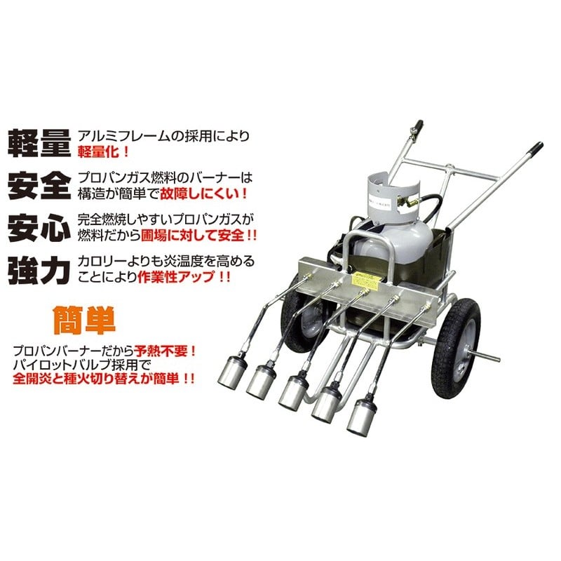 新富士バーナー 426858 デルタLPバーナー 5連 PDL-5 1個（ご注文単位1個）【直送品】