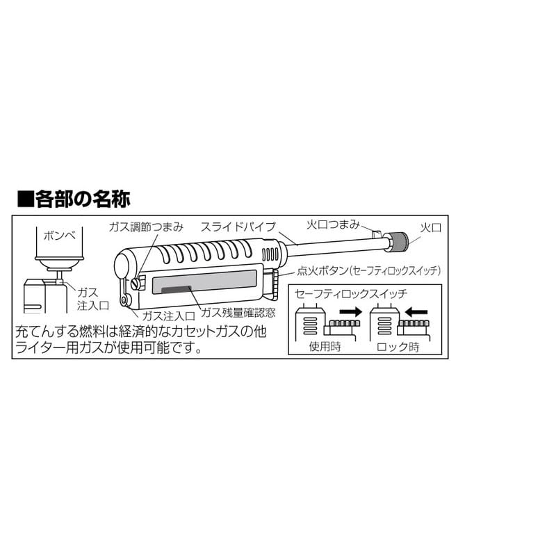 新富士バーナー 426850 スライドマッチ KB-410 1個（ご注文単位1個）【直送品】