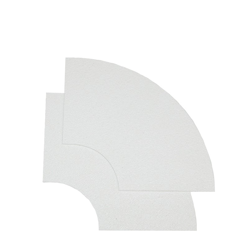 新富士バーナー 426986 ロードマーキングU字パーツ白100mm幅2枚入 RM-205 1個（ご注文単位1個）【直送品】