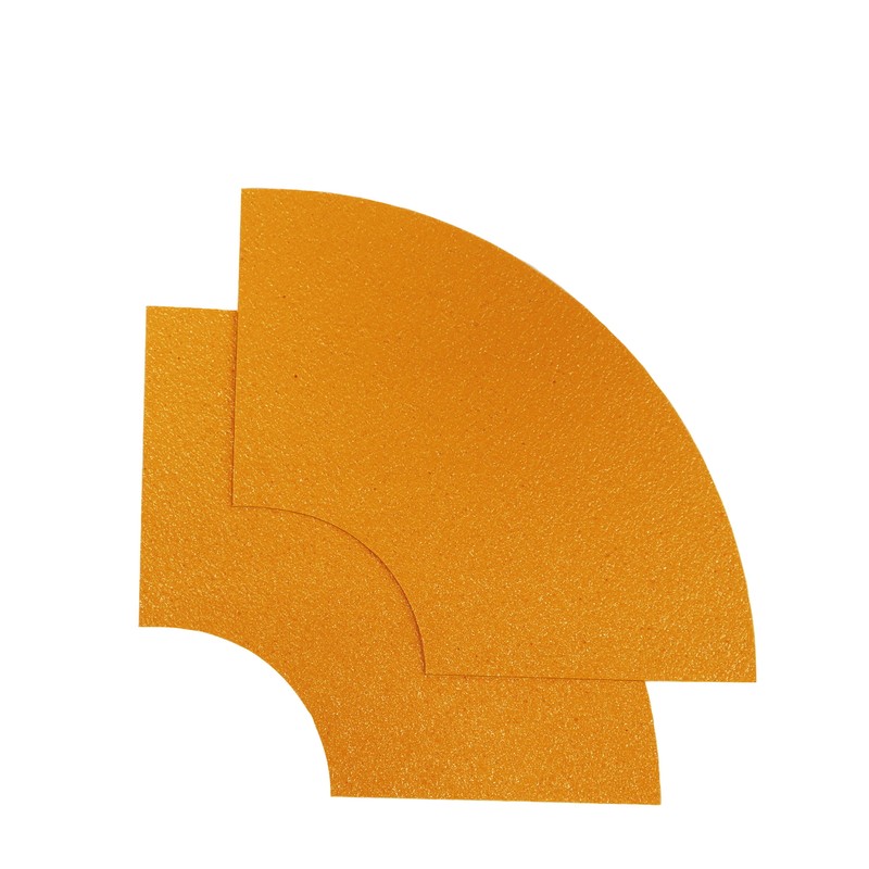 新富士バーナー 426987 ロードマーキングU字パーツ黄100mm幅2枚入 RM-206 1個（ご注文単位1個）【直送品】