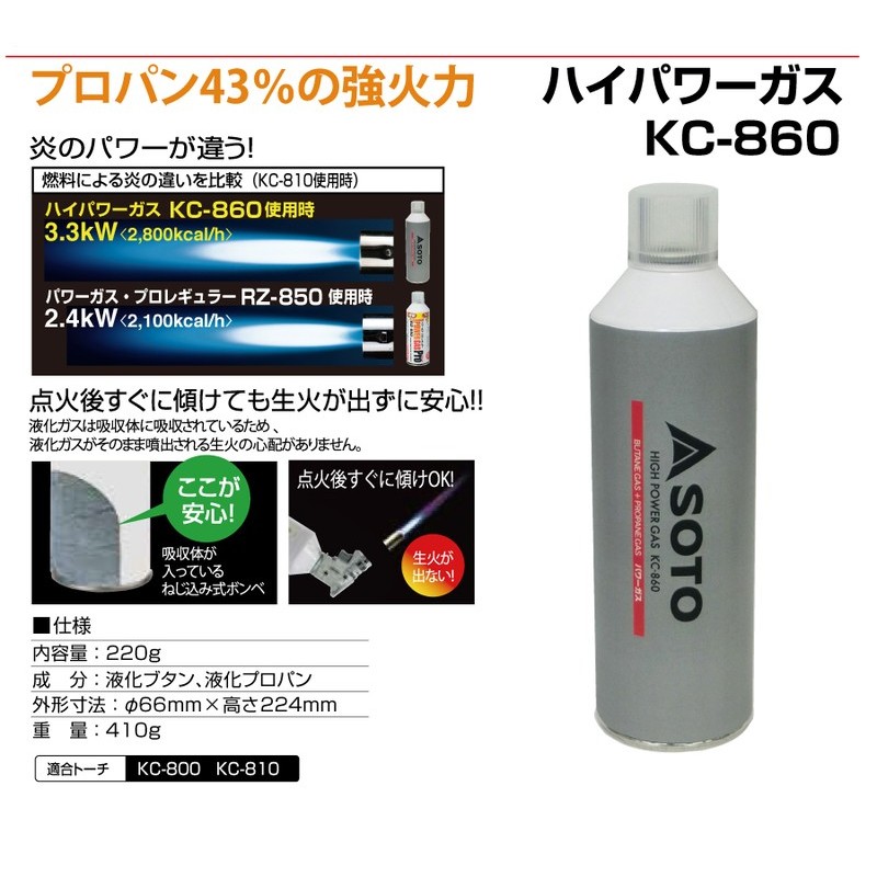 新富士バーナー 426864 ハイパワーガス KC-860 1個（ご注文単位1個）【直送品】