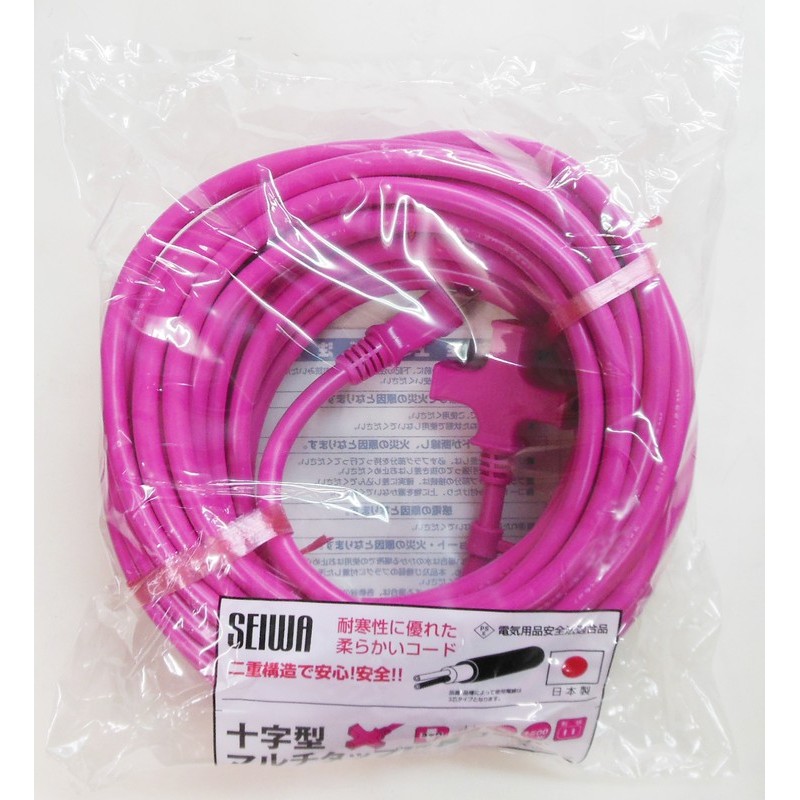 正和電工 4348373 トライアングルタップ 20m ピンク VCTM-20HI 1個（ご注文単位1個）【直送品】