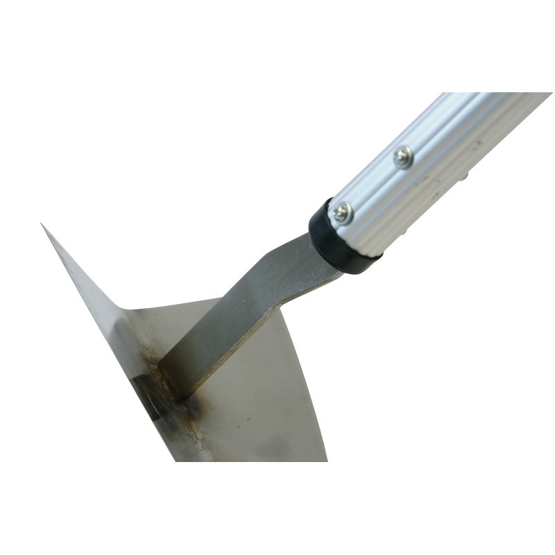 浅香工業 703208 ステンレス三角ホー 240 1350パイプ柄付 #73892 1個(ご注文単位1個)【直送品】