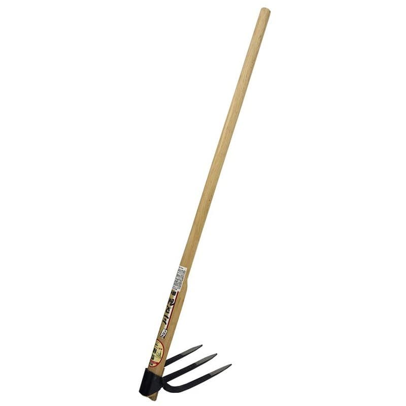 浅香工業 703442 豊穣 紀州型 三又鍬細剣鋼付1050柄付 #77566 1個（ご注文単位1個）【直送品】