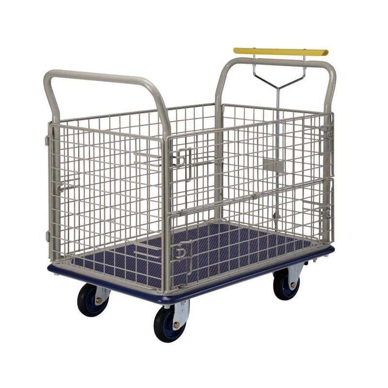 浅香工業 709124 金象キャリーラック 金網 大 ハンドブレーキ付 #184662 1個（ご注文単位1個）【直送品】