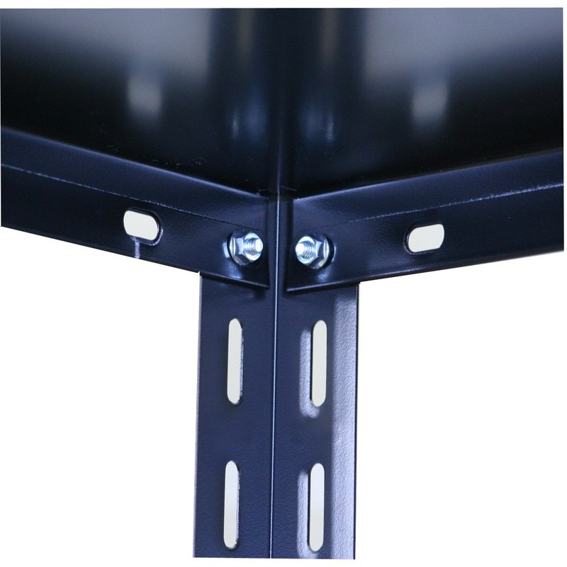 浅香工業 713080 浅香アングル棚 165×88×45cm 4段 黒 #364391 1個(ご注文単位1個)【直送品】