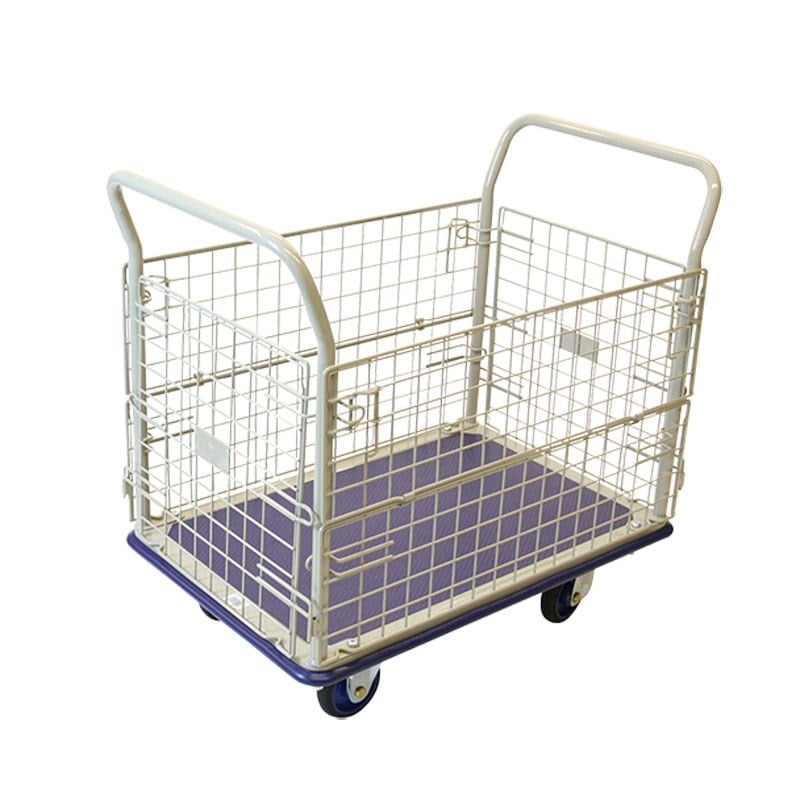 浅香工業 709123 金象キャリーラック 金網 大 フットブレーキ付 #183370 1個（ご注文単位1個）【直送品】