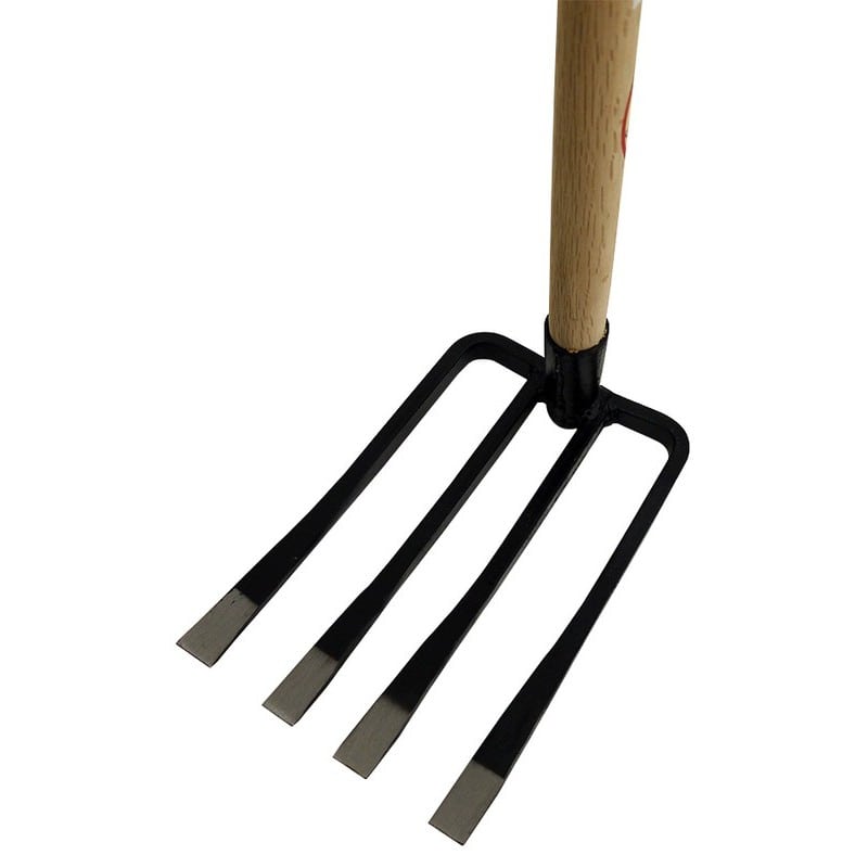 浅香工業 703451 豊穣 三重型四本備中鍬全鋼 1050柄付 #78089 1個(ご注文単位1個)【直送品】