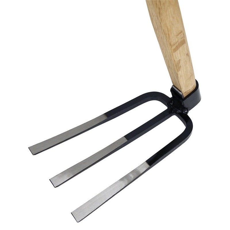 浅香工業 703499 豊穣 備後型 三本鍬 1350柄付 #79617 1個(ご注文単位1個)【直送品】