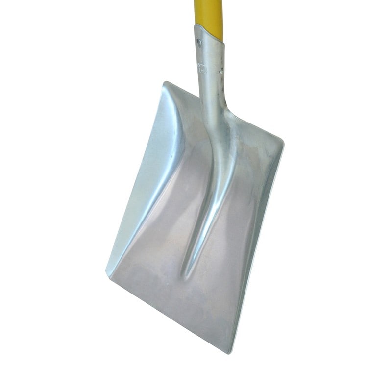 浅香工業 701355 D柄アルミスコップ 角形 イエロー #1669 1個(ご注文単位1個)【直送品】