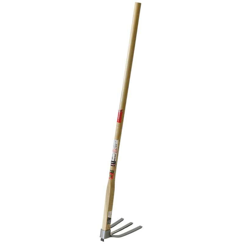 浅香工業 703021 ステンレス三本鍬 1050タモ柄付 #75481 1個（ご注文単位1個）【直送品】