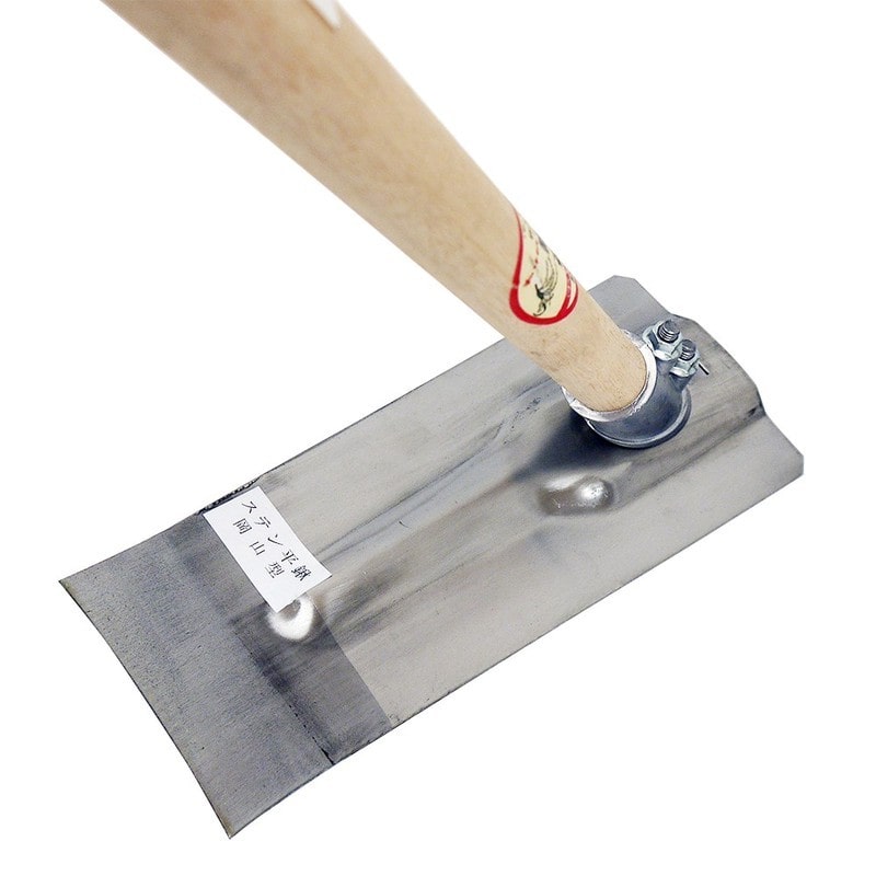 浅香工業 703449 豊穣 岡山型 ステン平鍬 1350柄付 #77963 1個（ご注文単位1個）【直送品】