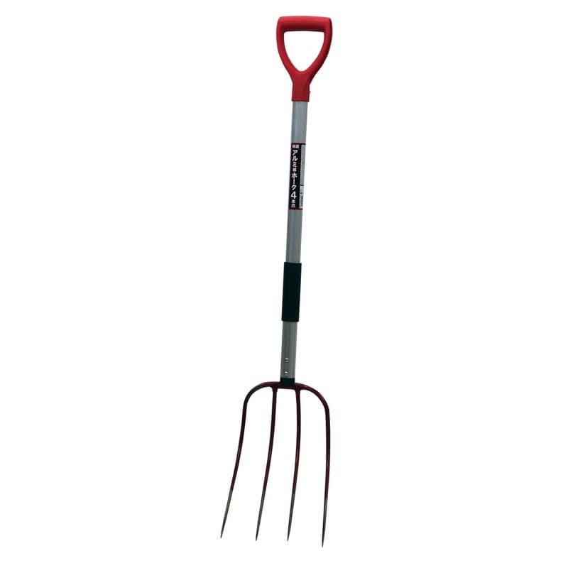 浅香工業 701429 特選アルミ柄ホーク 4本爪 #31224 1個（ご注文単位1個）【直送品】