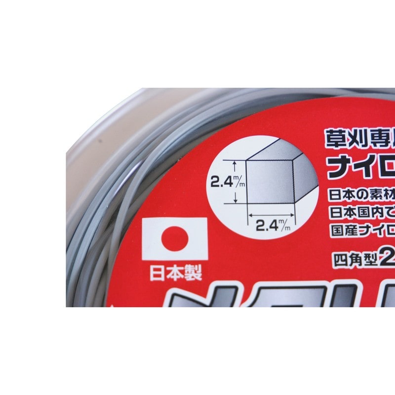 浅香工業 320005 浅香ナイロンコードメタリック 2.4角 15m #130093 1個(ご注文単位1個)【直送品】