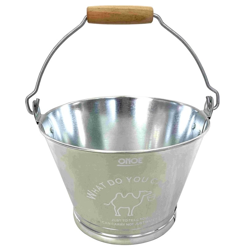 尾上製作所 218421 イラスト入バケツ 特1号 ホワイト 1個（ご注文単位1個）【直送品】