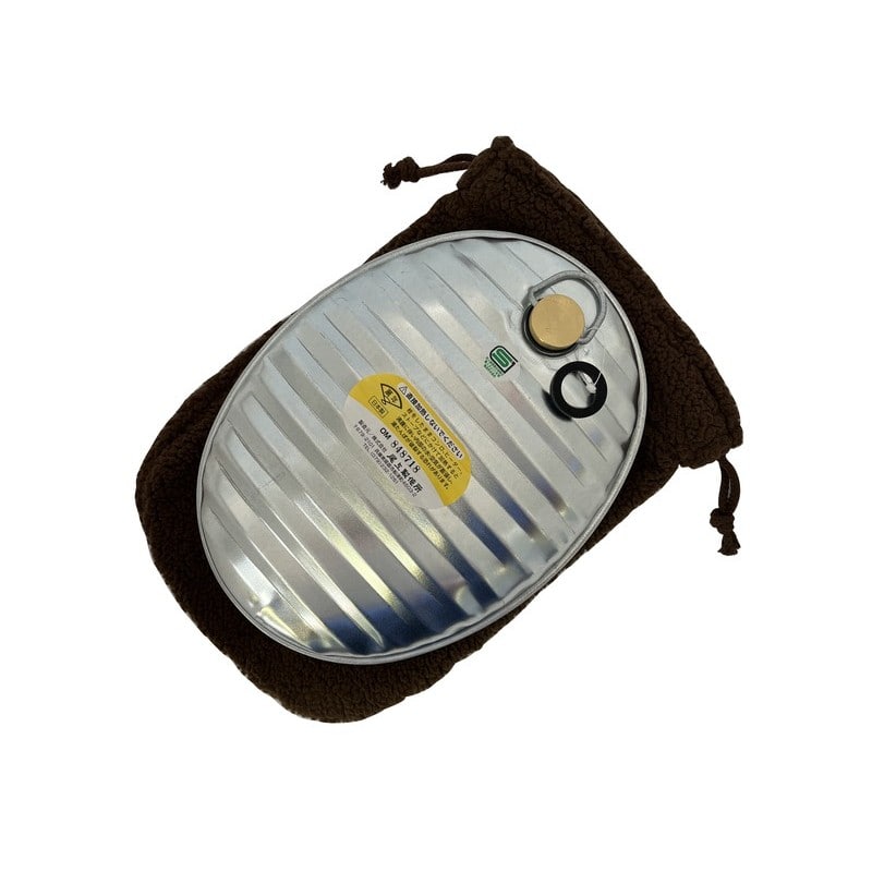 尾上製作所 214072 萬年 トタン湯たんぽ ブラウンカバー付 MY-7205 1個（ご注文単位1個）【直送品】