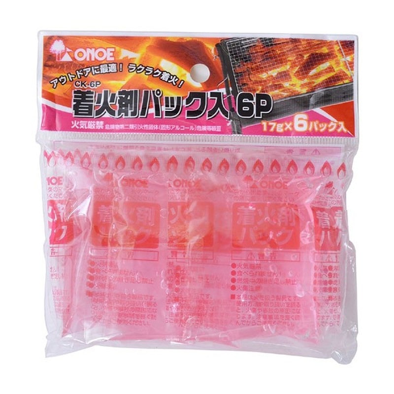 尾上製作所 218319 CK-6P 着火剤パック入6P 1個（ご注文単位1個）【直送品】