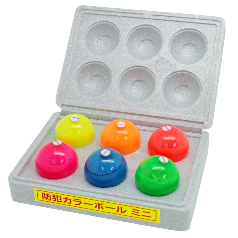 豊光 438138 防犯カラーボールミニ 6個入 D-98 1個(ご注文単位1個)【直送品】