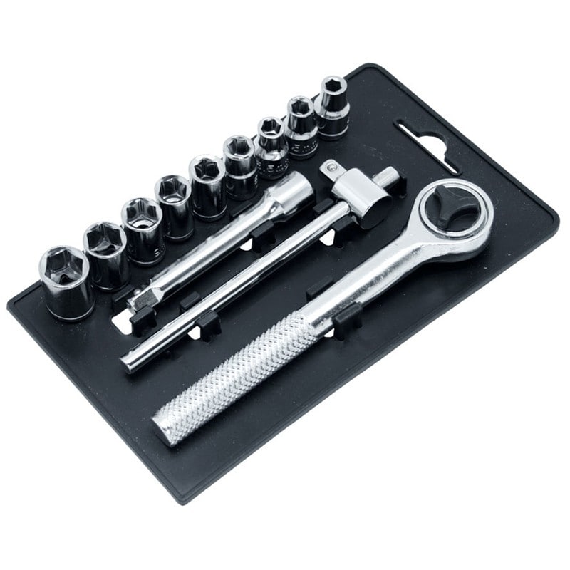 豊光 438308 12PC.キャッチトレイ式ソケットセット T-1212 1個（ご注文単位1個）【直送品】